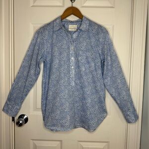 J.Crew Liberty Jacqueline’s Blossom. Organic Cotton Popover Size 8